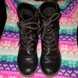 Childrens Place Girls Flip Sequin Boots Size 2